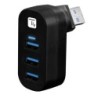 Techly IUSB3-HUB3-ROTB hub di interfaccia USB 3.2 Gen 1 (3.1 Gen 1) T