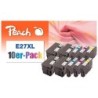 Peach 0F319986 cartuccia d&#039;inchiostro 10 pz Nero, Ciano, Magenta, Gia