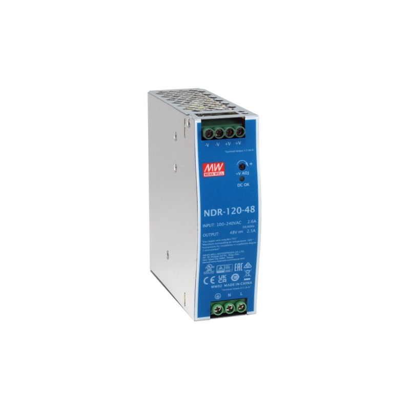 LevelOne POW-4842 alimentatore per computer 120 W Blu, Argento