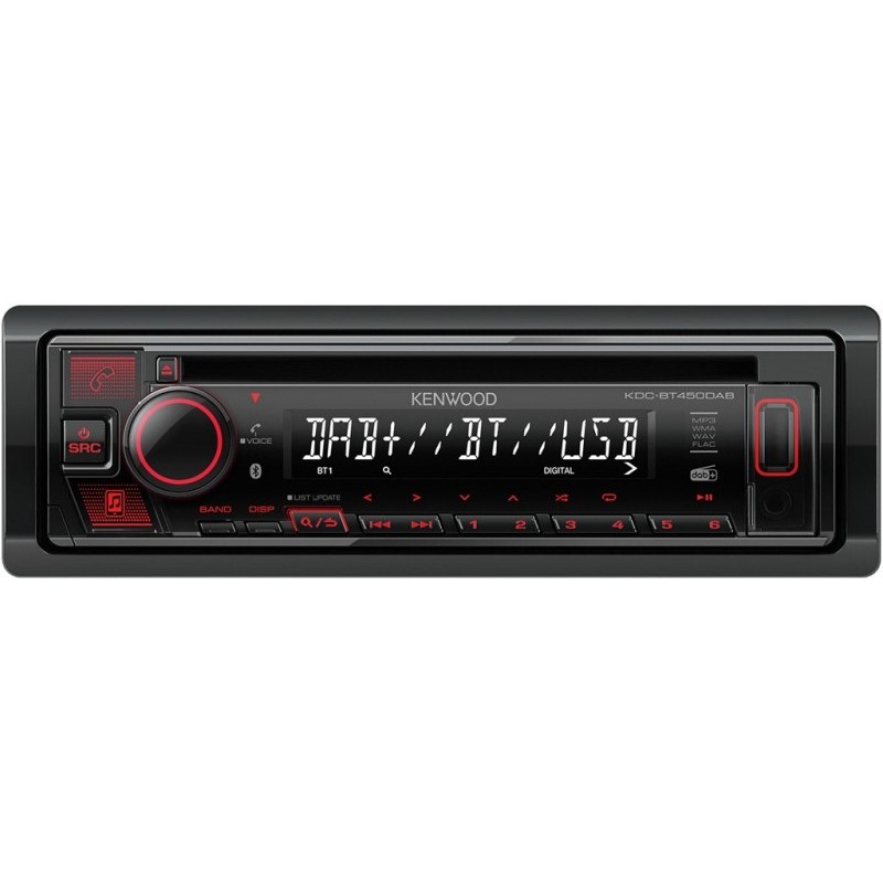 Kenwood KDC-BT450DAB Schwarz 1 DIN 50W