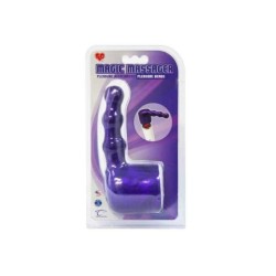 MAGIC MASSAGER PLEASURE ATTACHMENTS, PLEASURE BEADS, LILA