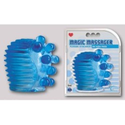 MAGIC MASSAGER PLEASURE ATTACHMENTS, BIG NUBS/RIDGE, BLAU