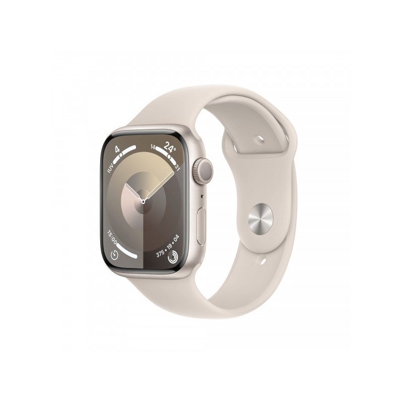 Apple Watch Series 9 (GPS) cassa in alluminio da 45 mm polarstern, ci