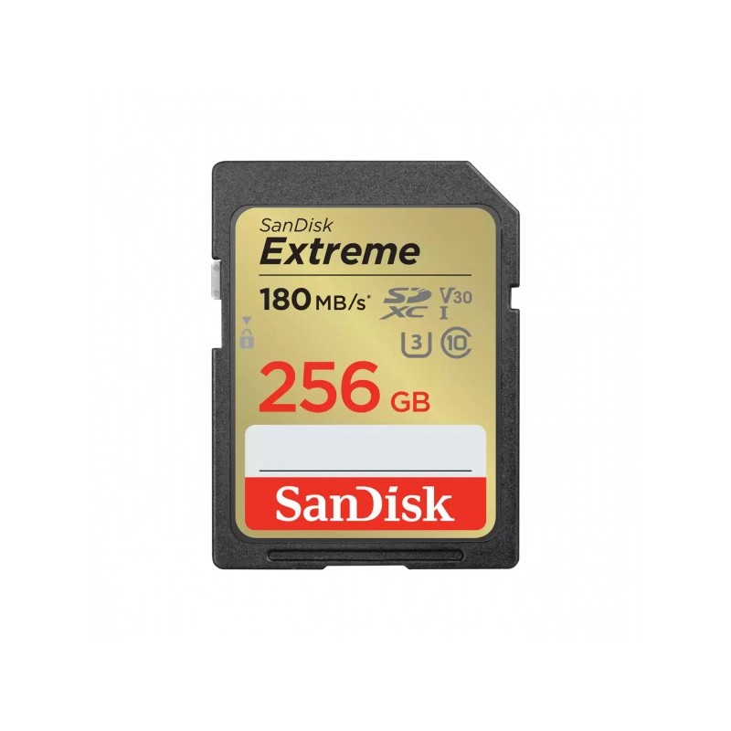 SanDisk Extreme 256 GB SDXC UHS-I Classe 10 SanDisk Extreme - Flash