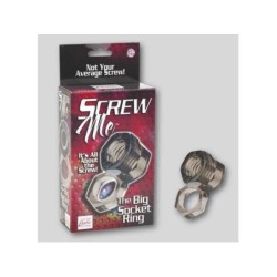 SCREW ME THE BIG SOCKET RING, SMOKE, 4, 5CM X 8, 3CM X 3, 8CM