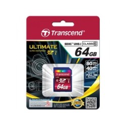 Scheda SD Transcend 64GB SDXC UHS-I 600x TS64GSDXC10U1