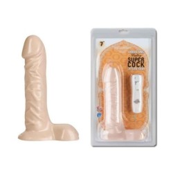 BALLSY SUPER COCK, MIT 7 FUNKTIONEN, NATUR, 17, 5CM