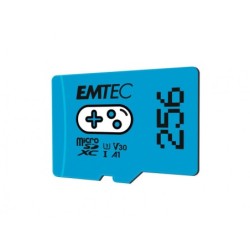 EMTEC 256GB microSDXC UHS-I U3 V30 scheda di memoria per giochi (blu)