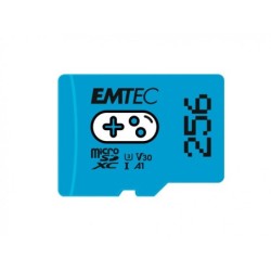 EMTEC 256GB microSDXC UHS-I U3 V30 scheda di memoria per giochi (blu)