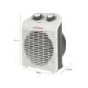 Clatronic Termoventilatore HL 3761 Bianco