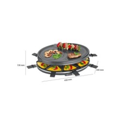 Clatronic Griglia Raclette RG 3776 (Nero)