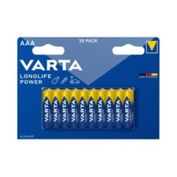 Varta Batteria Alcalina Micro AAA LR03 15V Longlife Power Confe