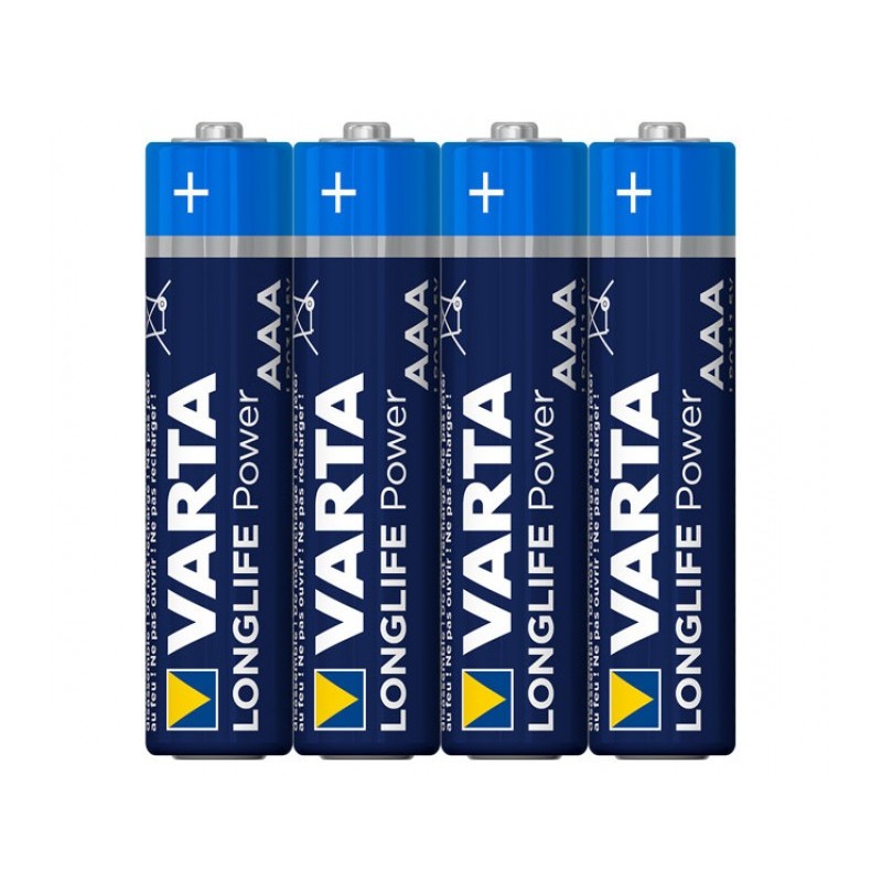 Batteria Varta Alkaline Micro AAA LR03 Longlife Box confezione da 40