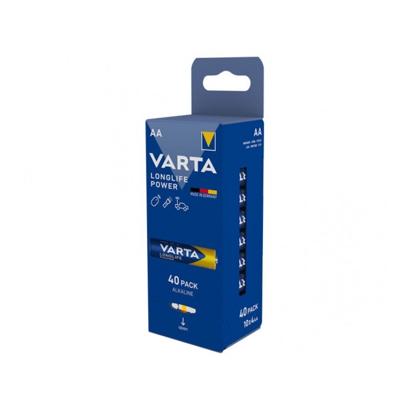 Varta Batteria Alcalina Mignon AA LR06 15V Longlife Power Confe