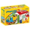 Playmobil 1.2.3 - Camion con garage di smistamento (70184)