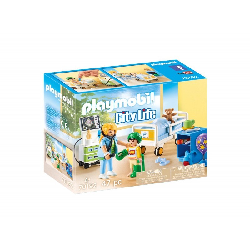 Playmobil City Life - Stanza d&#039;ospedale per bambini (70192)