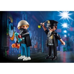 Playmobil City Action - DuoPack Poliziotto e spruzzatore (70822)