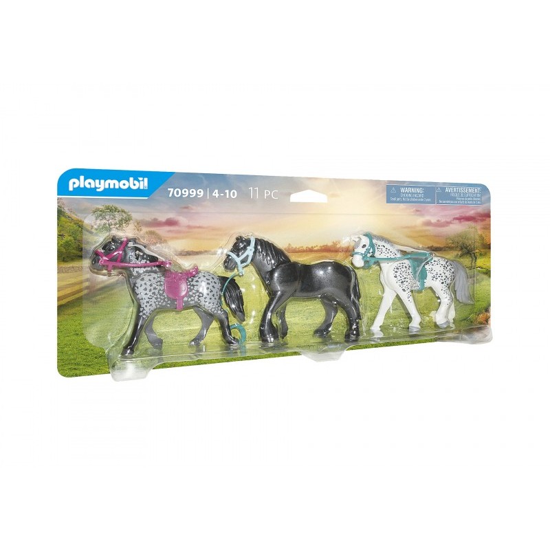 Playmobil Country - Knabstrupper frisone a 3 cavalli