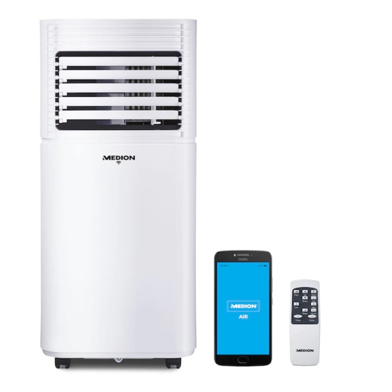 MEDION Smarte mobile Klimaanlage MD 37215, K&Atilde;&frac14;hlleistung 7.000 BTU,