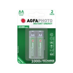 Batteria ricaricabile AGFAPHOTO NiMH, mignon, AA, HR06, 1.2V/2100mAh,