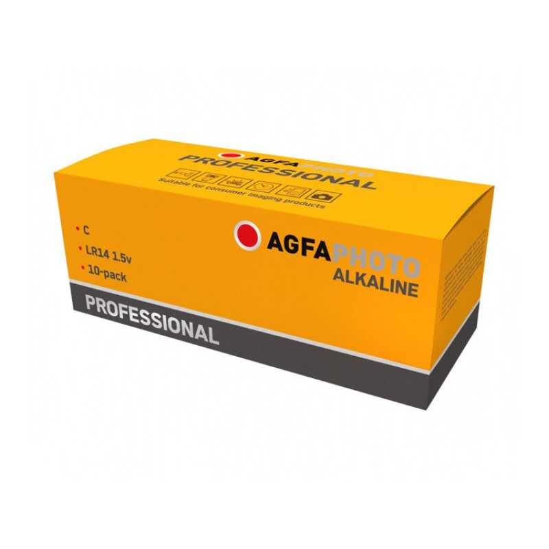 AgfaPhoto Professional LR14 Baby C -Batterie Alkali-Mangan 1.5 V (10-