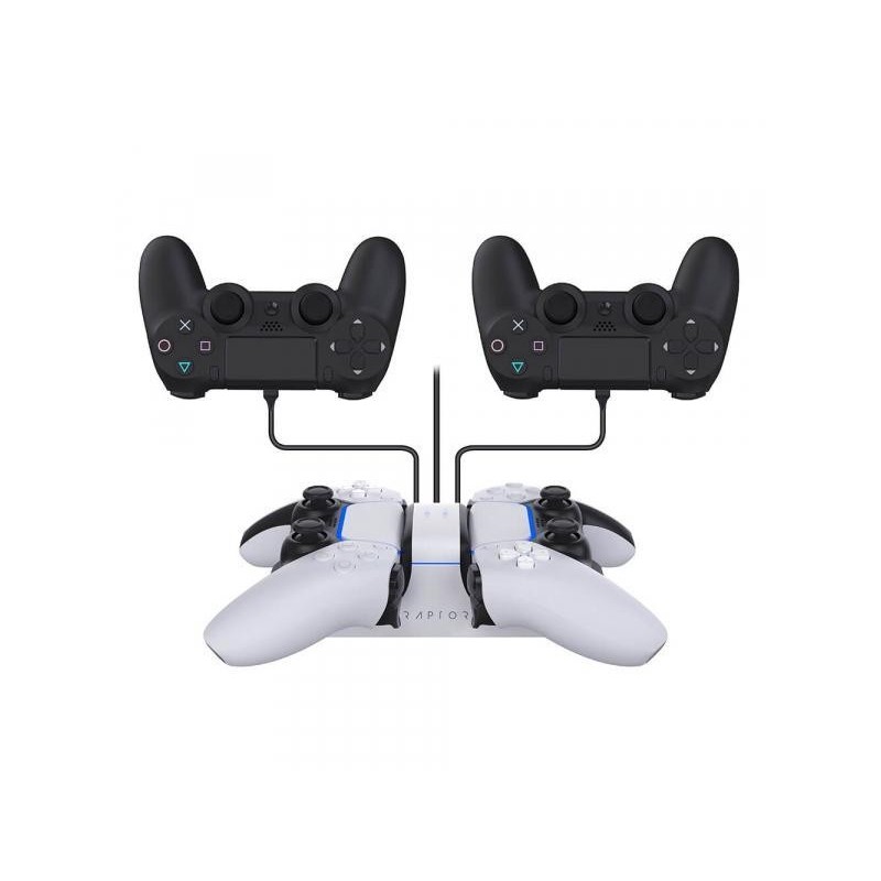 Raptor - Base di ricarica doppia per controller PS5 / PS4 - RG-CS200-