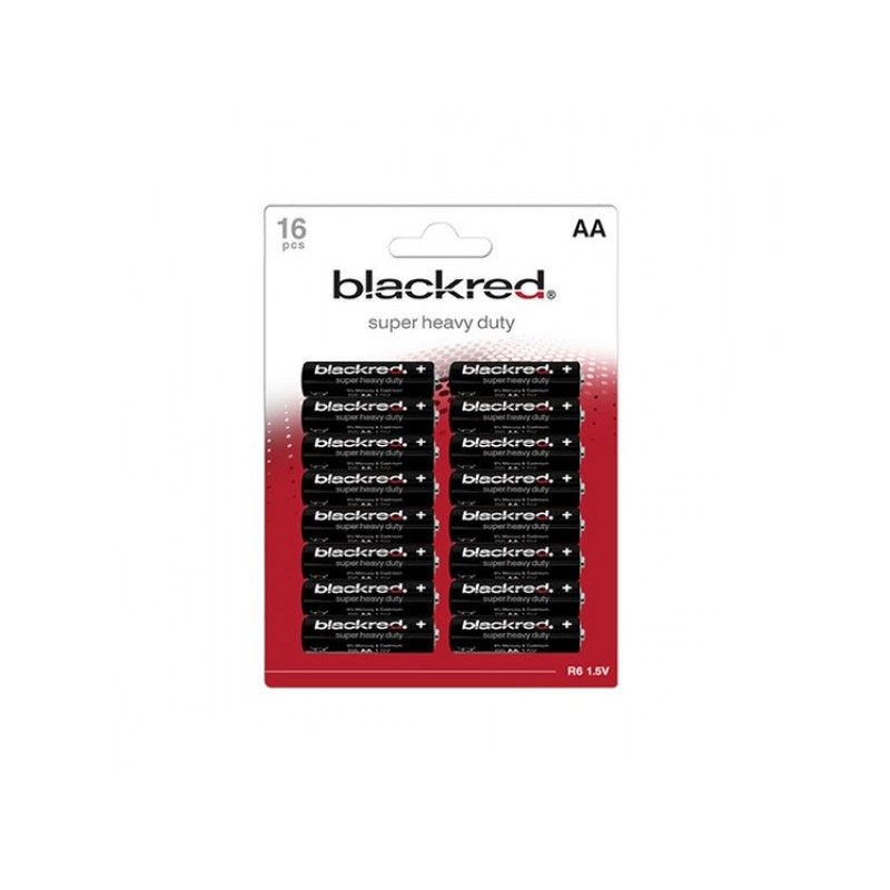 Batteria Blackred R06 Mignon AA 16 pz