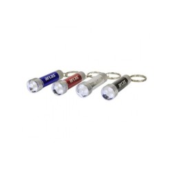 Torcia Arcas in alluminio a 3 LED con portachiavi 4 colori misti