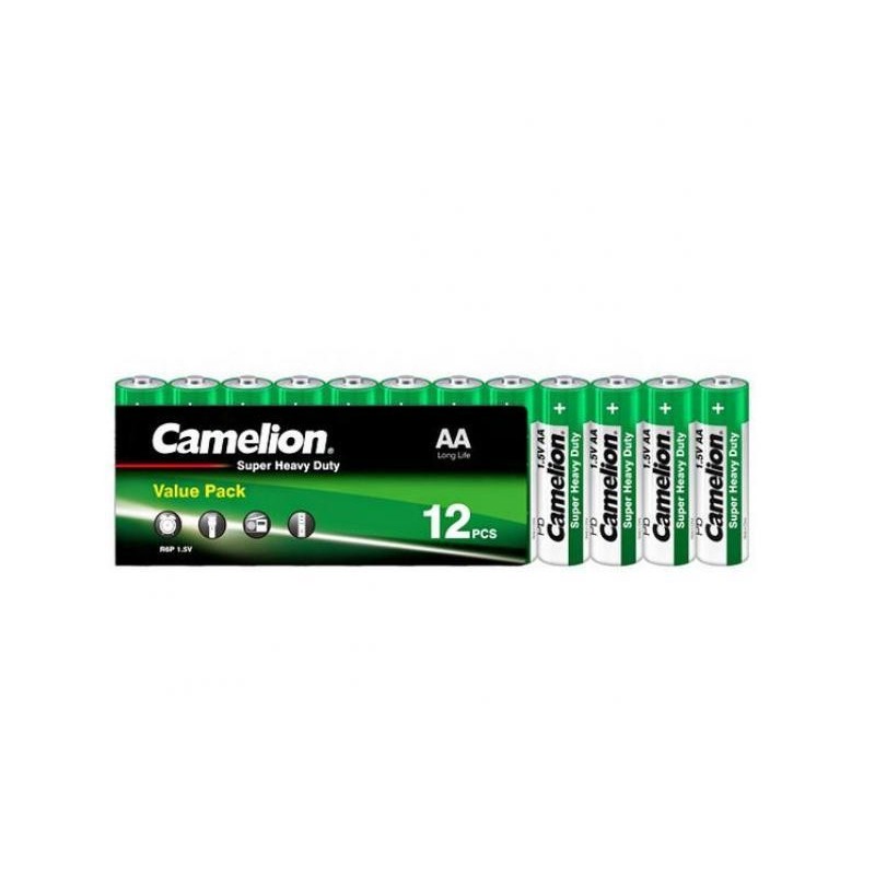 Batteria Camelion Super Heavy Duty Verde LR6 Mignon AA (12 pz.)