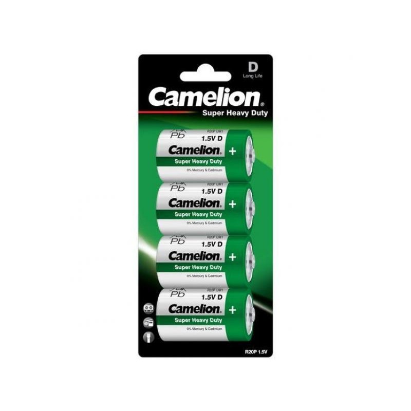 Batteria Camelion Super Heavy Duty Verde Mono D LR20 4 pz