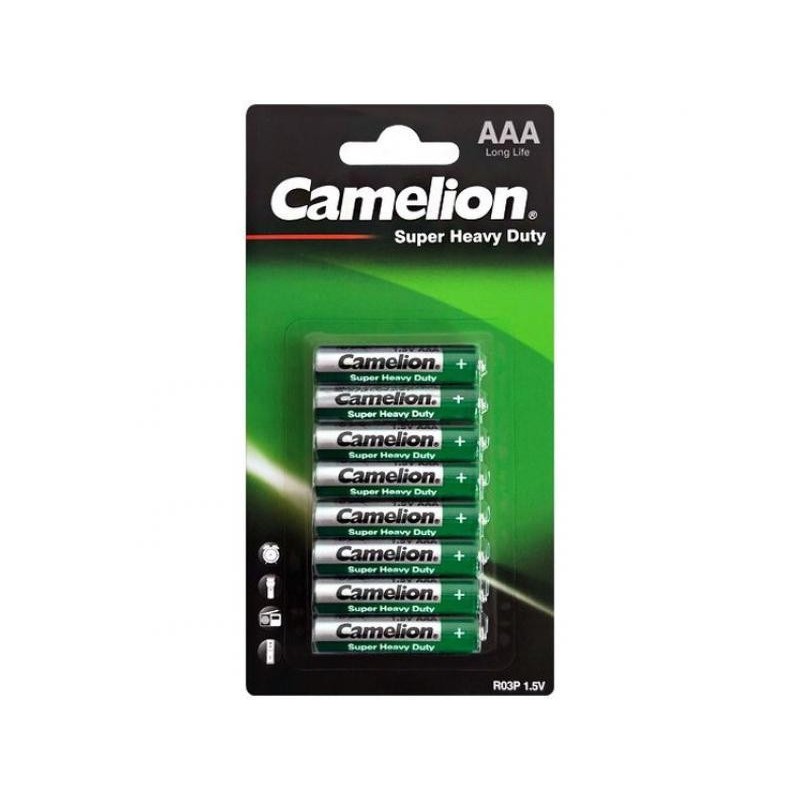 Batteria Camelion Super Heavy Duty Green R03 Micro AAA 8 pz