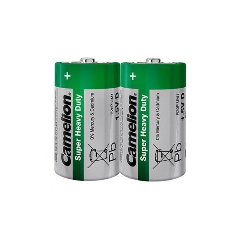 Batteria Camelion Super Heavy Duty Verde Mono D LR20 2 pz