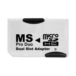 Adattatore Pro Duo per MicroSD DUAL per 2x MicroSD