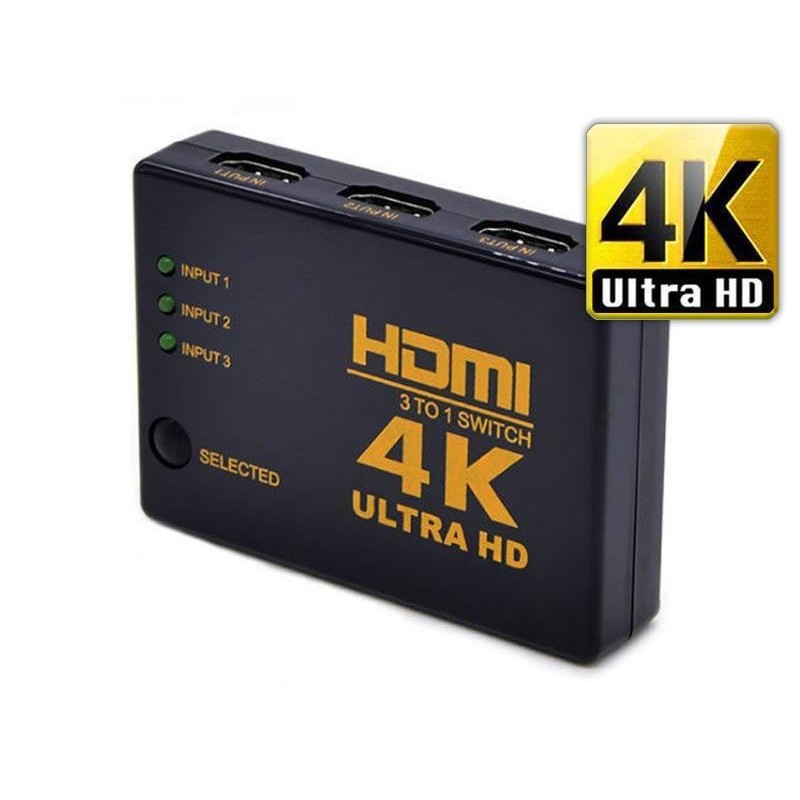 Switch HDMI 4K Ultra HD - 3 porte