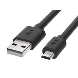 Cavo Reekin USB-MicroUSB 1 metro Nero