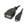 Adattatore Reekin OTG - Cavo da micro USB B/M a USB A/F da 020 m