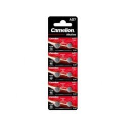 Batteria Camelion Alkaline AG7 0% Mercurio/Hg (10 pz.)