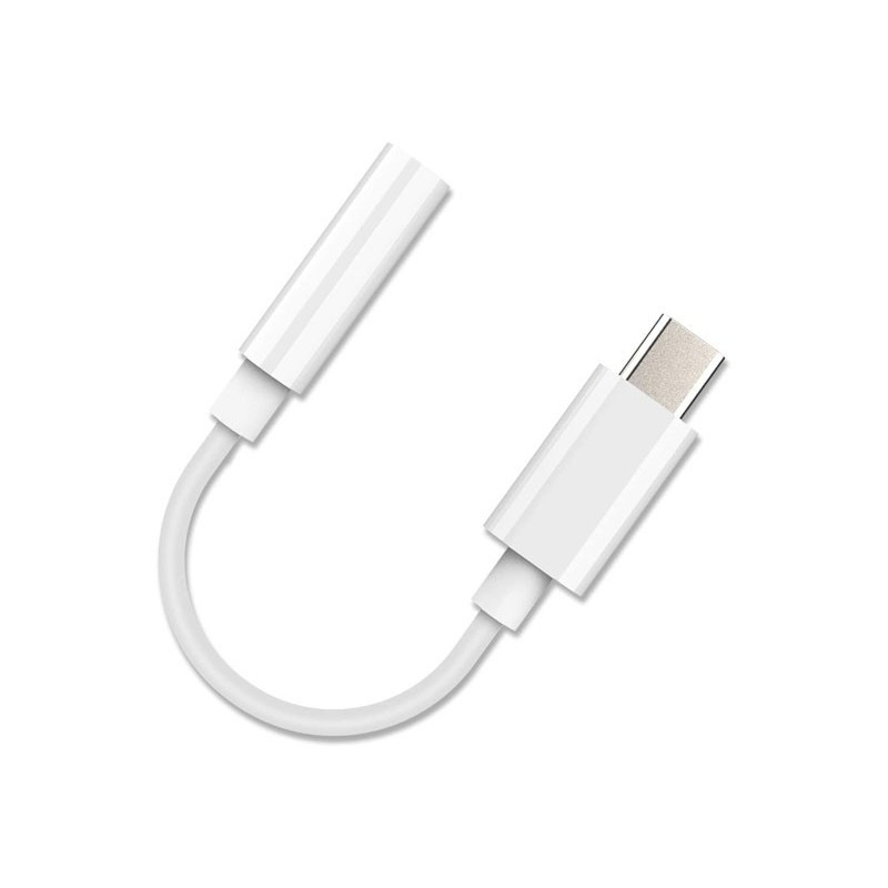 Adattatore di alta qualità Reekin - Jack da 35 mm a USB-C bianco