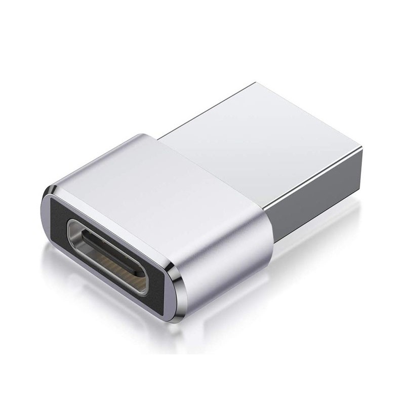 Reekin Adattatore USB 20 - USB-A - USB-C Femmina Argento