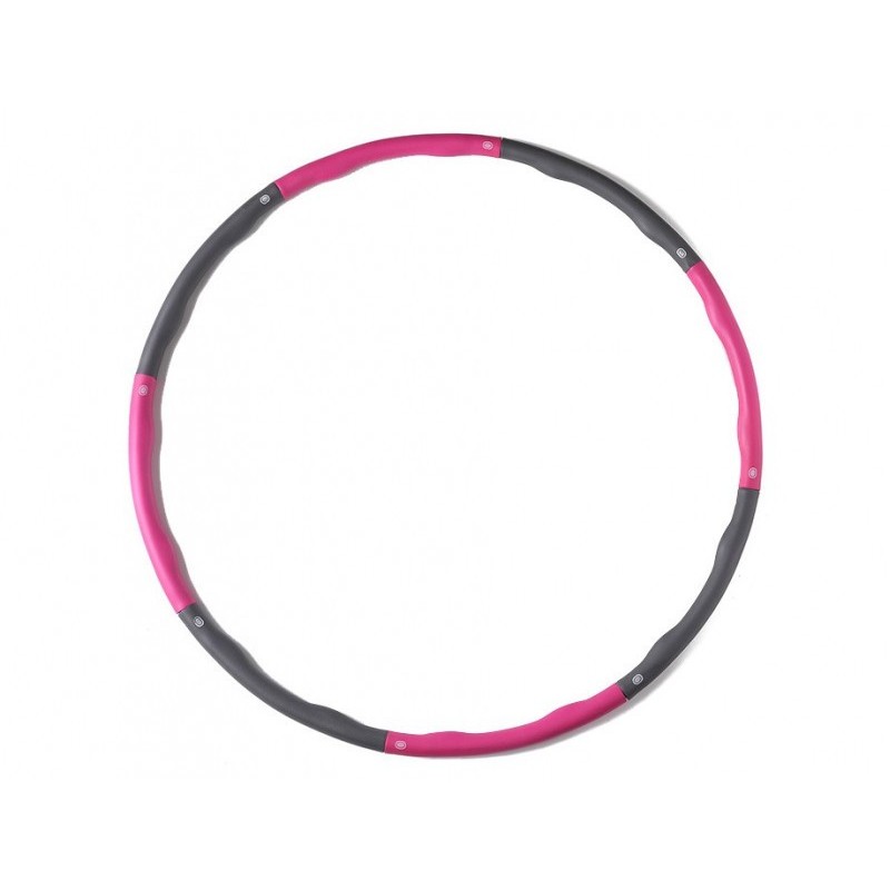 Hula hoop in schiuma 95 cm rosa-grigio 8 pezzi