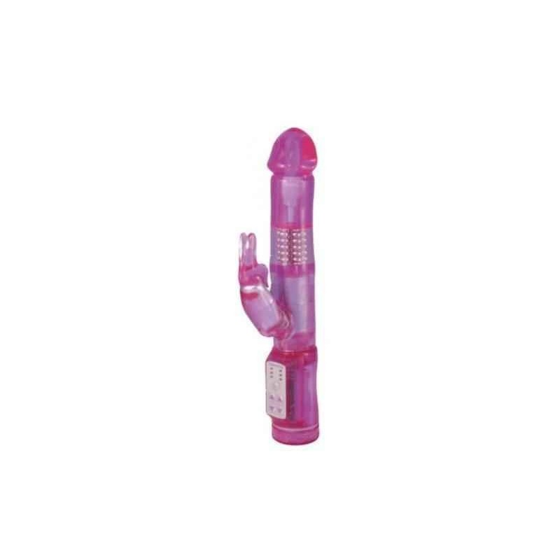 EXOTIK RABBIT PEARL VIBE, HASEN CLIT STIMULATOR, LAVENDER, 15CM