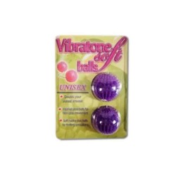 VIBRATONE SOFT BALLS, LIEBESKUGELN MIT NOPPEN &amp; GEWICHT, LILA