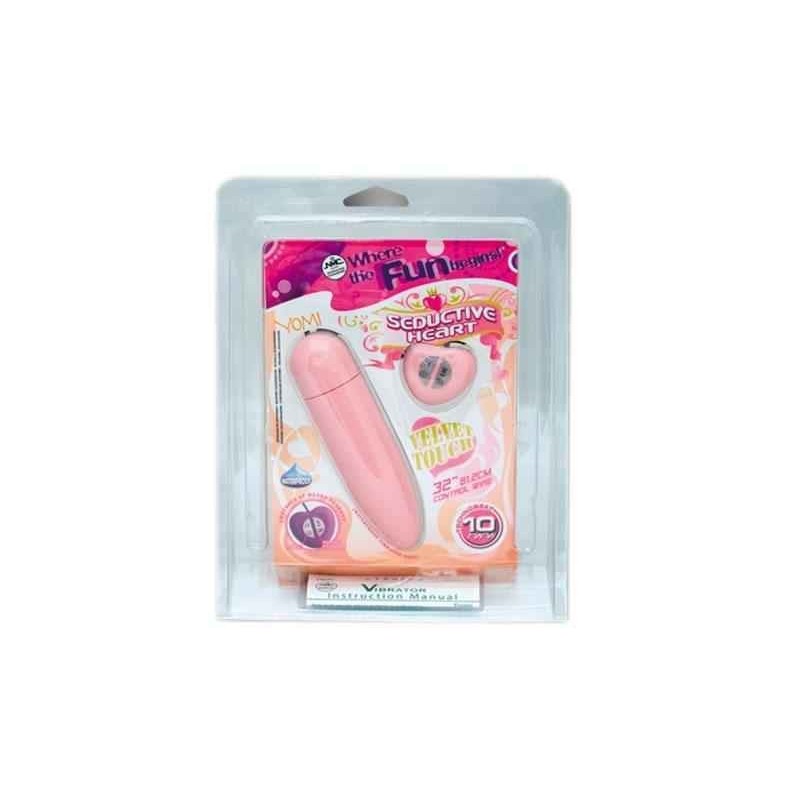 SEDUCTIVE HEART, VELVET TOUCH, VIBRO, 10FUNCT, 12CM, PINK