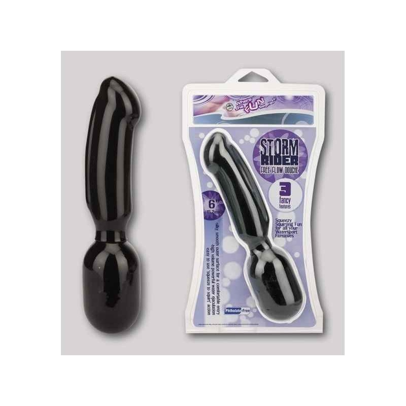 STORM RIDER 6ZOLL PVC DOUCHE, INTIMDUSCHE, SCHWARZ, 15, 2CM