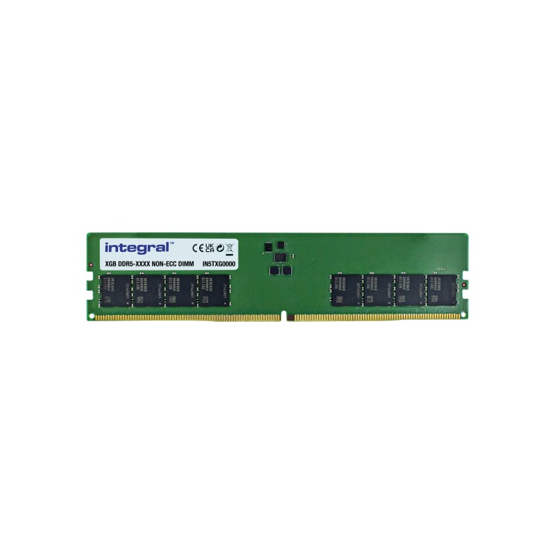 8GB PC RAM MODULE DDR5 4800MT/s PC5-38400 UNBUFFERED NON-ECC 1.1V 1GX