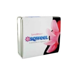 SQWEEL, ROTIERENDER ORAL-STIMULATOR, PINK/SCHWARZ, 11CM