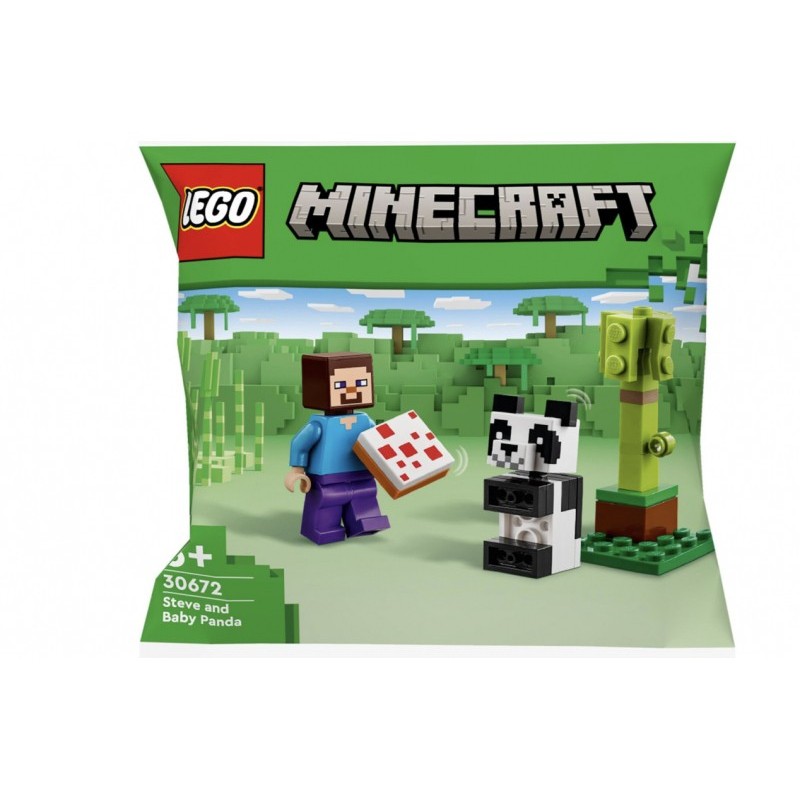 LEGO Minecraft - Steve mit Baby-Panda (30672)