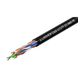 Lanview LVN122151 cavo di rete Nero 305 m Cat6 U/UTP [UTP] (Cat6 U-UT