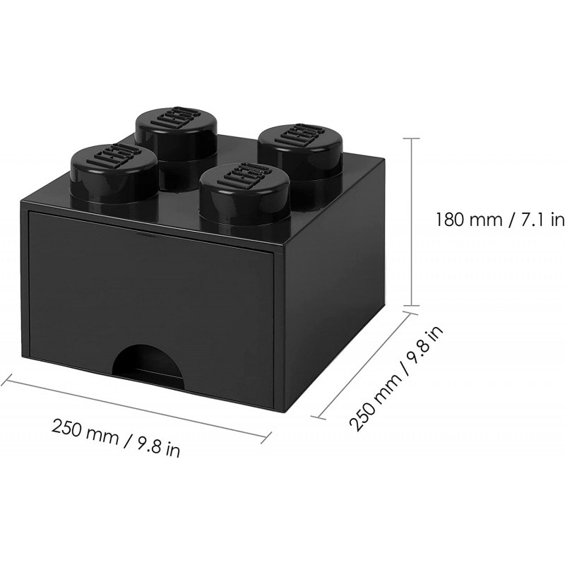 LEGO Storage Brick Cassetto 4 NERO (40051733)