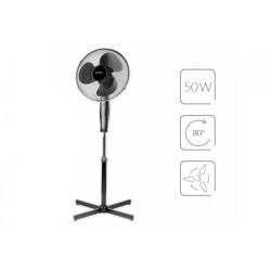 Ventilatore da pavimento MPM 40cm MWP-19/C con telecomando nero